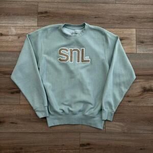 Saturday Night Live SNL 49 Crewneck Sweatshirt Sage Green Small Official NBC